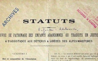 Fiche de lecture. « ALC, 50 ans de préhistoire : l’Oeuvre de Patronage des enfants abandonnés…