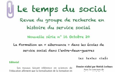 Place historique des stages dans la formation en service social