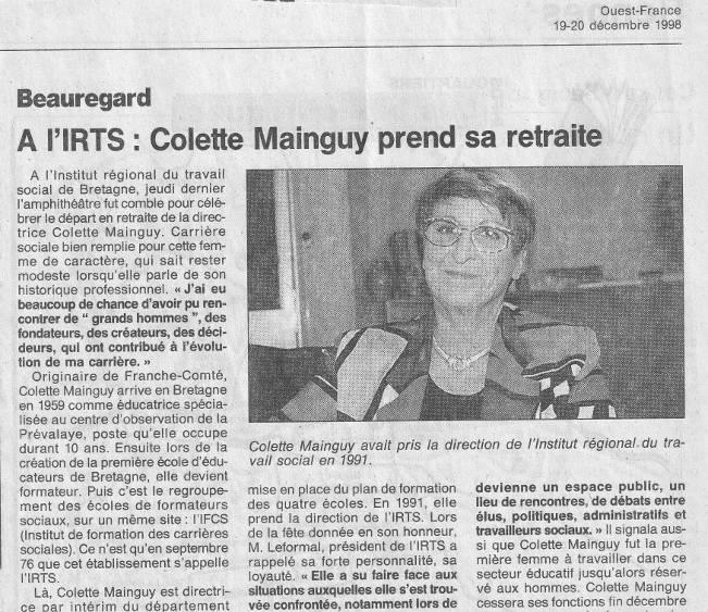 Colette Mainguy Formatrice École Charles le Goffic Rennes