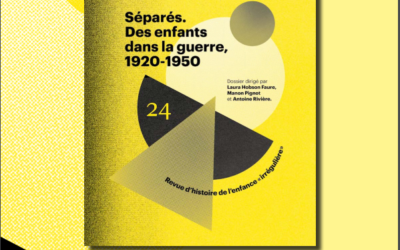 Des nouvelles de la Revue d’histoire de l’enfance « irrégulière »