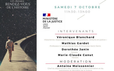 Les RDV de Blois : le 7 octobre 2023 > la difficile transmission d’un passé délinquant
