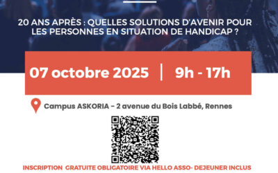 Quelles solutions d’avenir pour les personnes en situation de handicap ?  Askoria Rennes mardi 7 octobre 2025