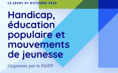 1 Octobre journée étude au  CEDIAS : Handicap, éducation populaire et mouvements de jeunesse.  Approches historiques et sociologiques